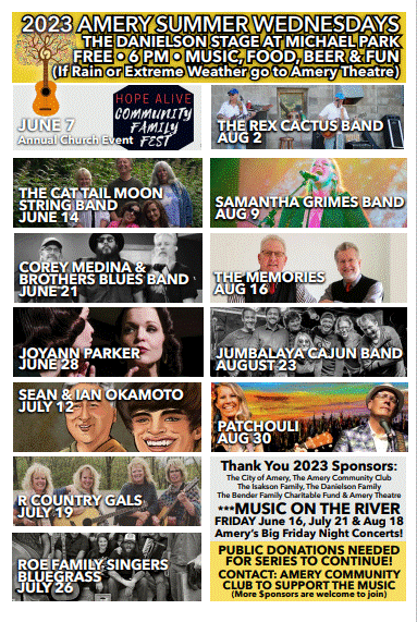 Summer Wednesdays 2023 Poster