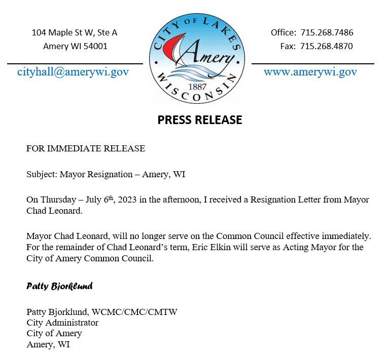 Press Release-Mayor