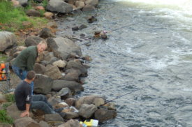 Fishing Below Apple River Dam